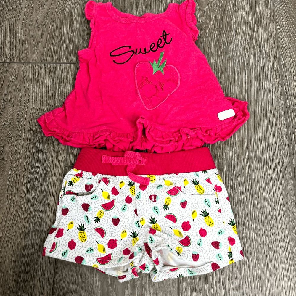 Lee Sweet Strawberry 2 Piece Set Size 2t Girls